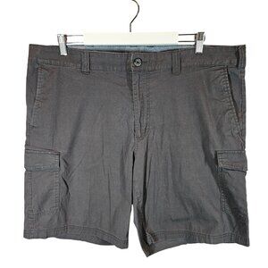 Columbia Mens 42 Cargo Shorts Gray Cotton Blend Hiking vacation light weight
